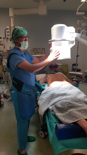 Photo : Dr. Priyank Uniyal operating a case in Turkey